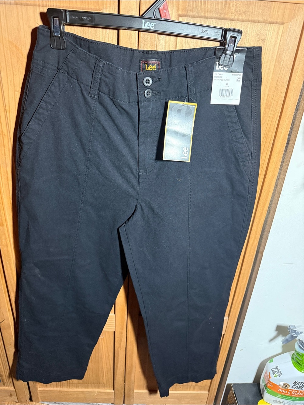 Lee Men’s Black Chino Pants - Straight Casual Style
